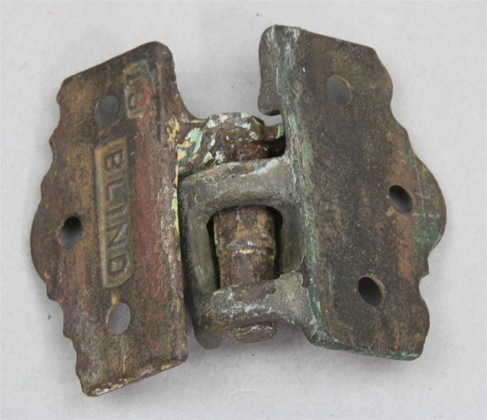 Single Antique Victorian Cast Iron Shutter Blind Hinge