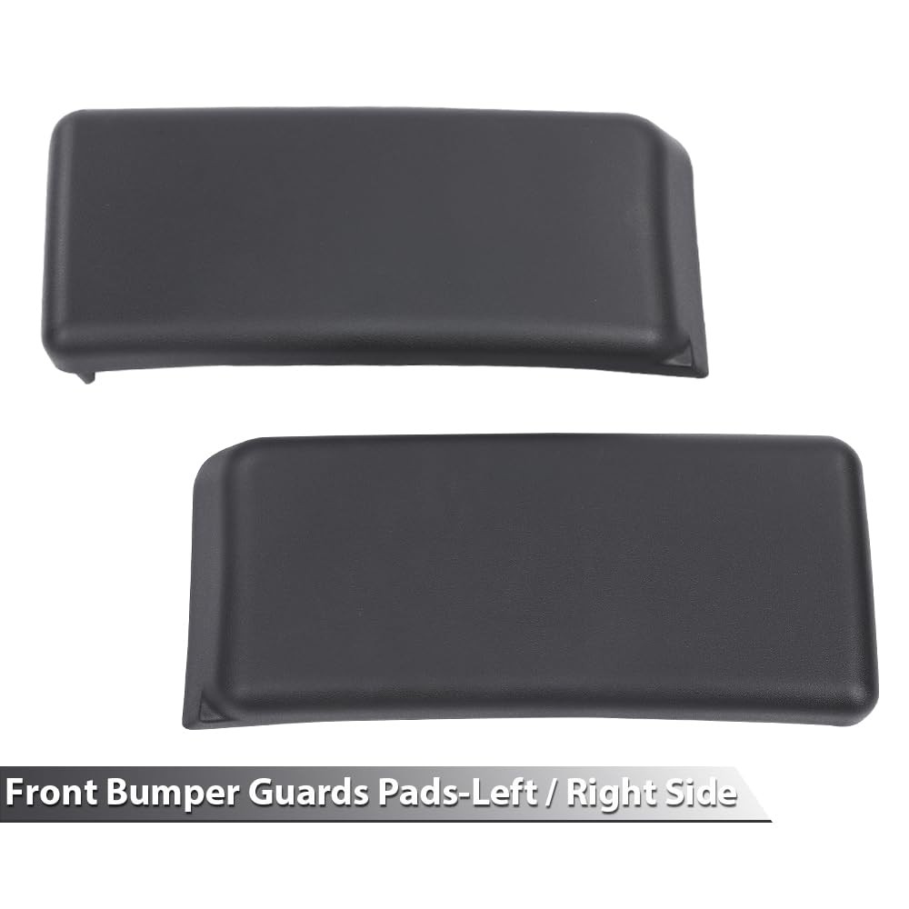 Front Bumper Guards Pads & License Plate Frame Bracket Compatible with Ford F...