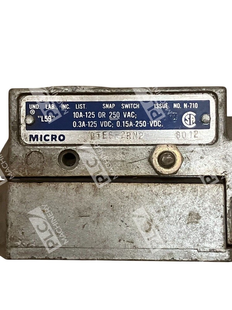 Micro Switch N-710 L59 Snap Switch 8012 DTE6-2RN2