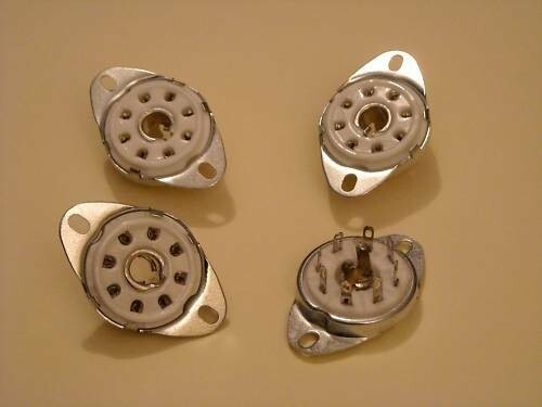 4pcs 8pin tube socket,  loctal socket