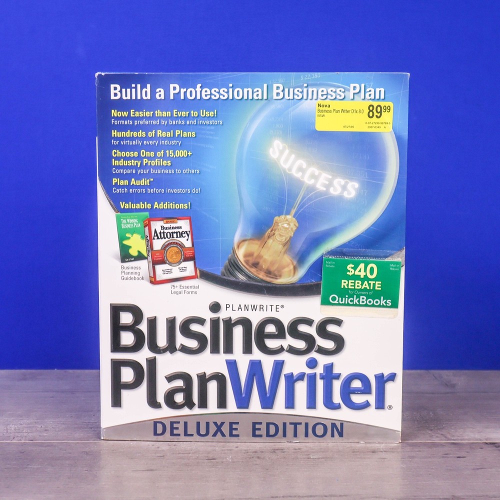Business Plan Writer Deluxe 8.0 2005 Windows XP