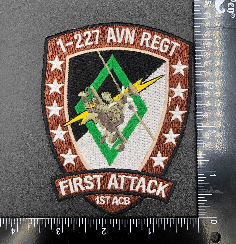 1-227 AVN REGT 1st ACB Apache First Attack Army Aviation Patch OEF OIF