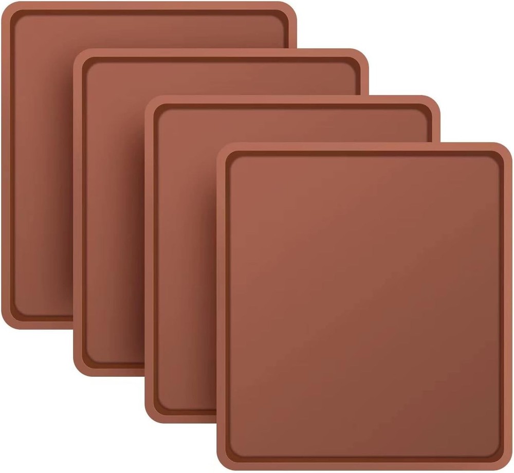 Durable Silicone Dehydrator Sheets – 4 Pack with Raised Edge Design for Easy Use