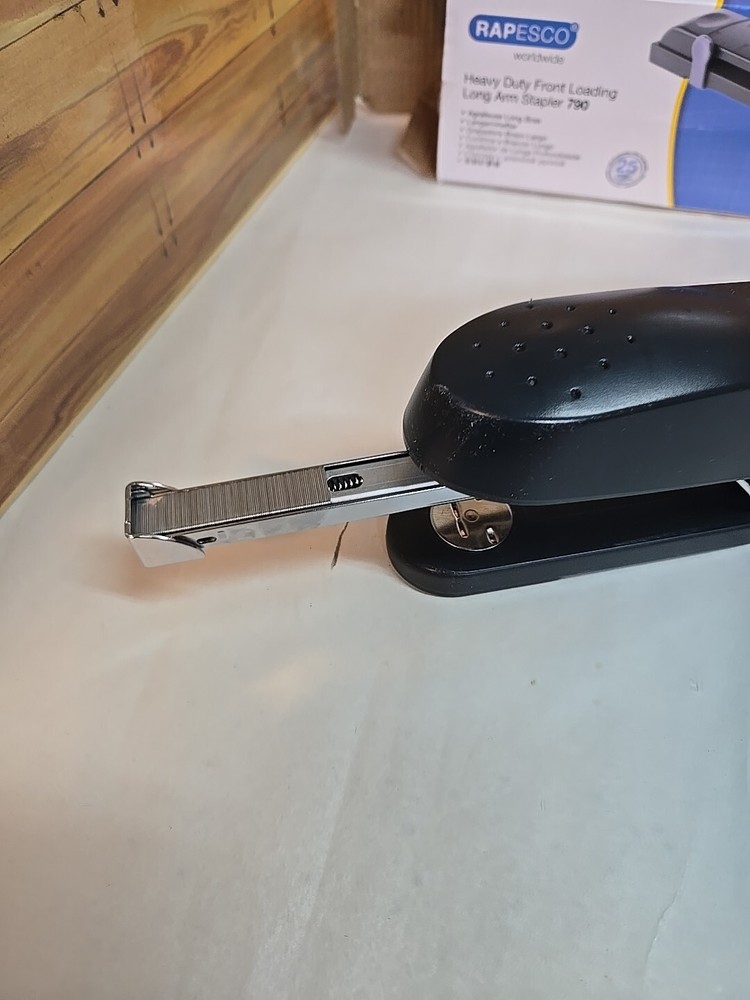 Rapesco Worldwide Front Loading Long Arm Stapler 790; NOB