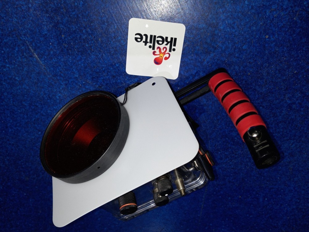 Ikelight housing for Panasonic ZS50 or TZ70, orange filter and flash diffuser