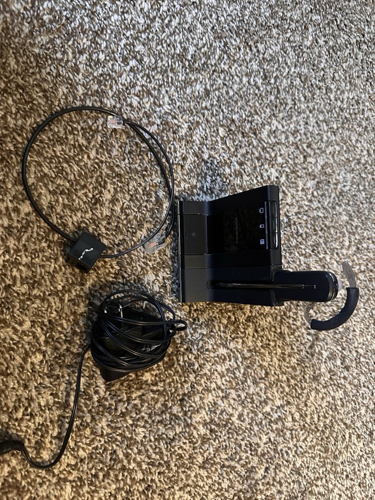 Plantronics Wireless Headphones Set - Black Connect Computer Cell Phone Office