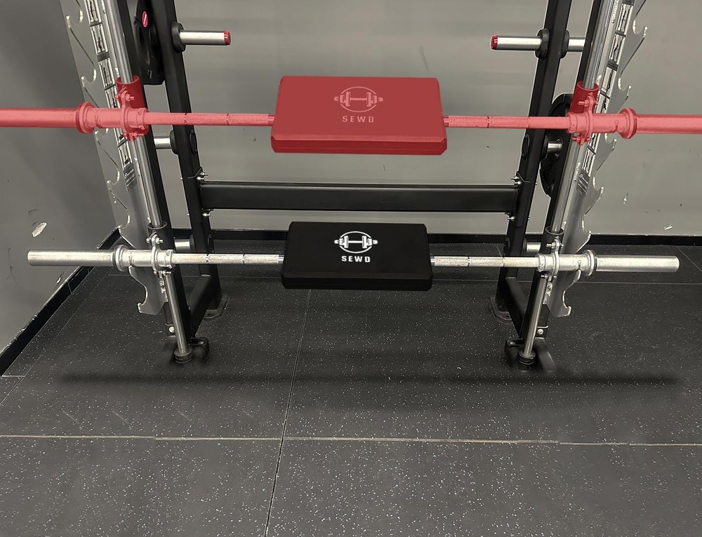 Turns Any Squat Rack into Hip Thrust Machine Bench Back Pad black