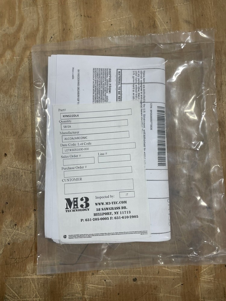 KFN522DL4 ALCOA NUT 15PC