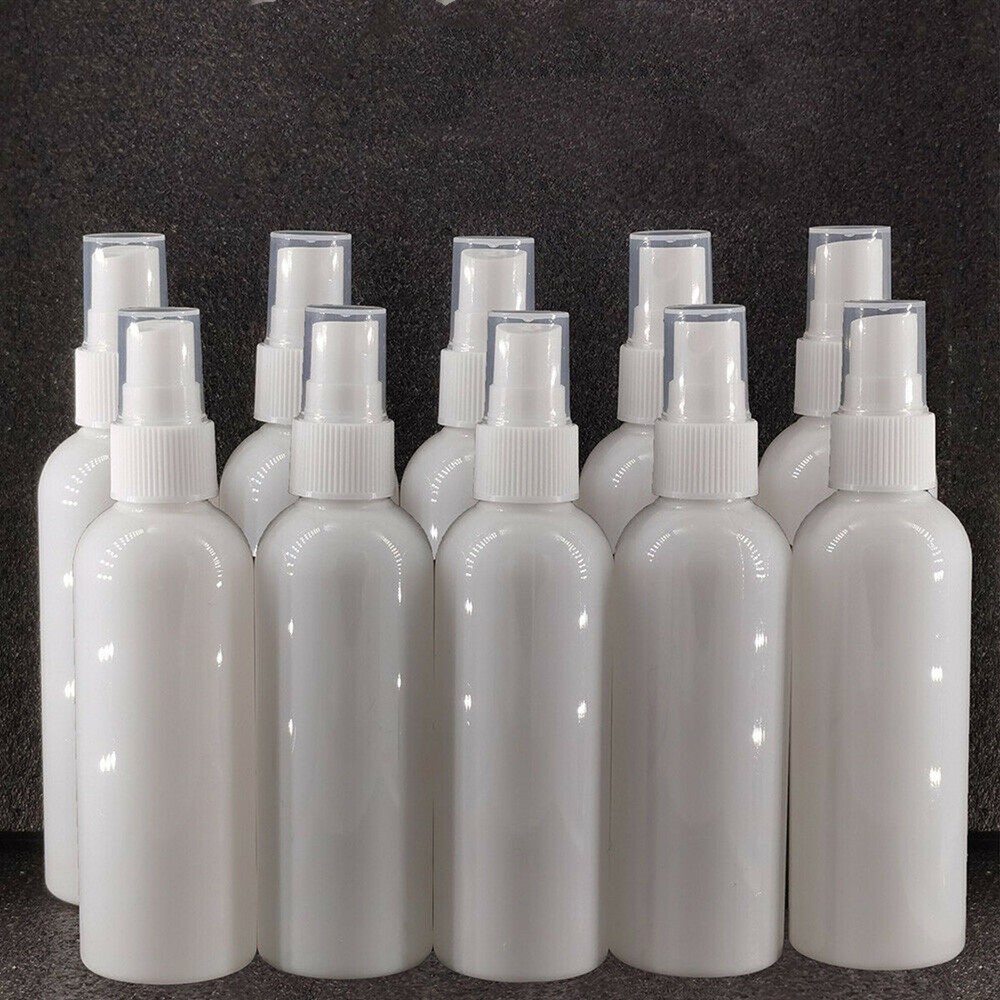 10pcs 30/50/100ML Plastic Perfume Atomizer Empty Spray Bottle Travel White