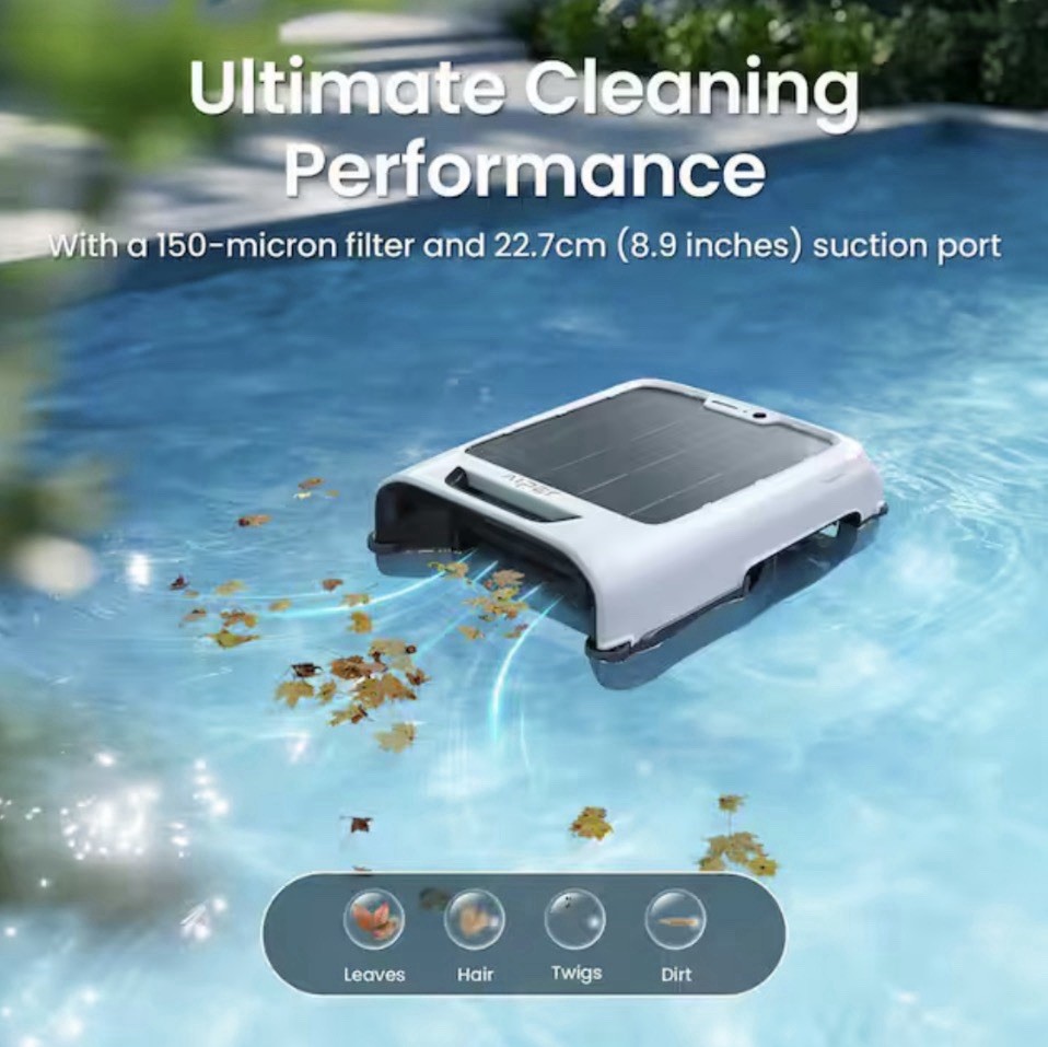 AIPER Ecosurfer S2 Solar Powered Surface Skimmer Robot