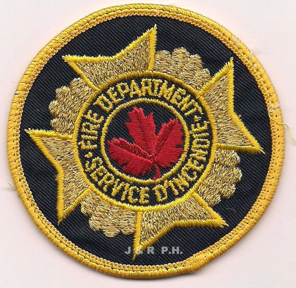 Service D'Incendie, Canada (3" round size)  fire patch