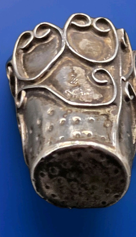 Vintage Mexican Sterling Silver Thimble