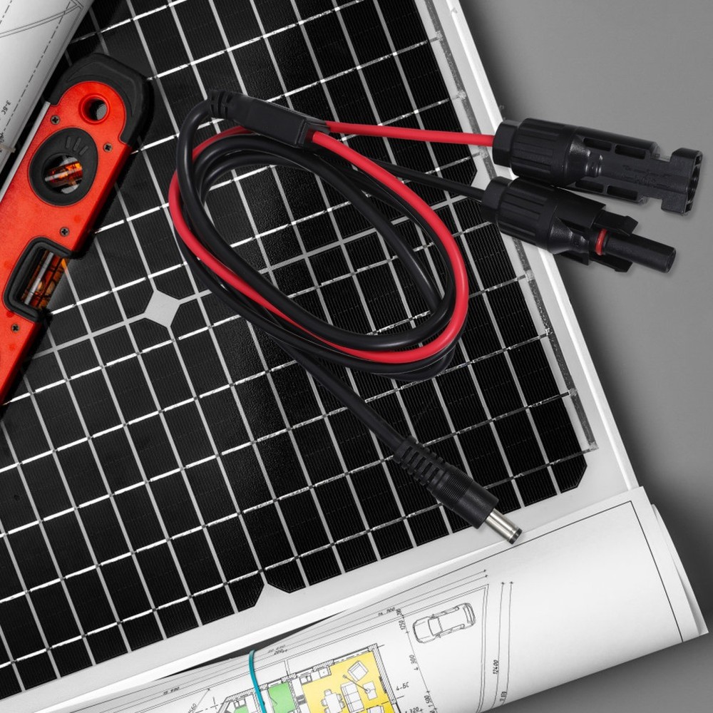 Solar Panel Plug to DC 5.5mm Adapter Cable Solar Panel Connector Solar Panel