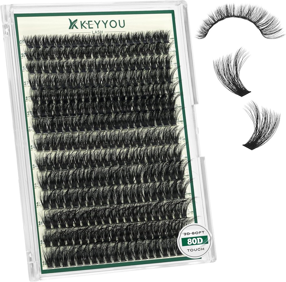 Clusters 3D Effect Eyelash Clusters 80D D Curl 9-18MIX