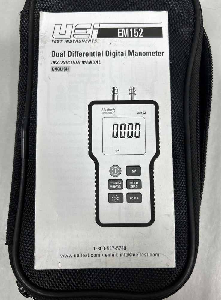 UEI Test Instruments Dual Differential Digital Manometer EM152