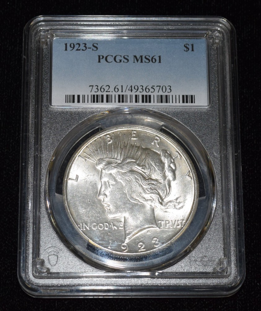 1923-S PCGS MS61 $1 Silver Peace Dollar