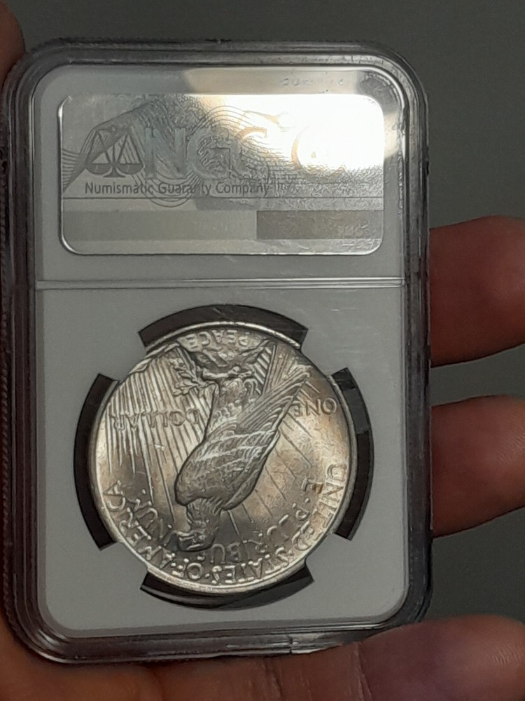 1922- P Peace Silver Dollar MS62 NGC