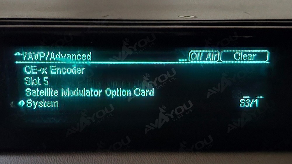 Ericsson AVP-3000 Encoder Modulator HD MPEG4 L- BAND BISS ASI CE-X