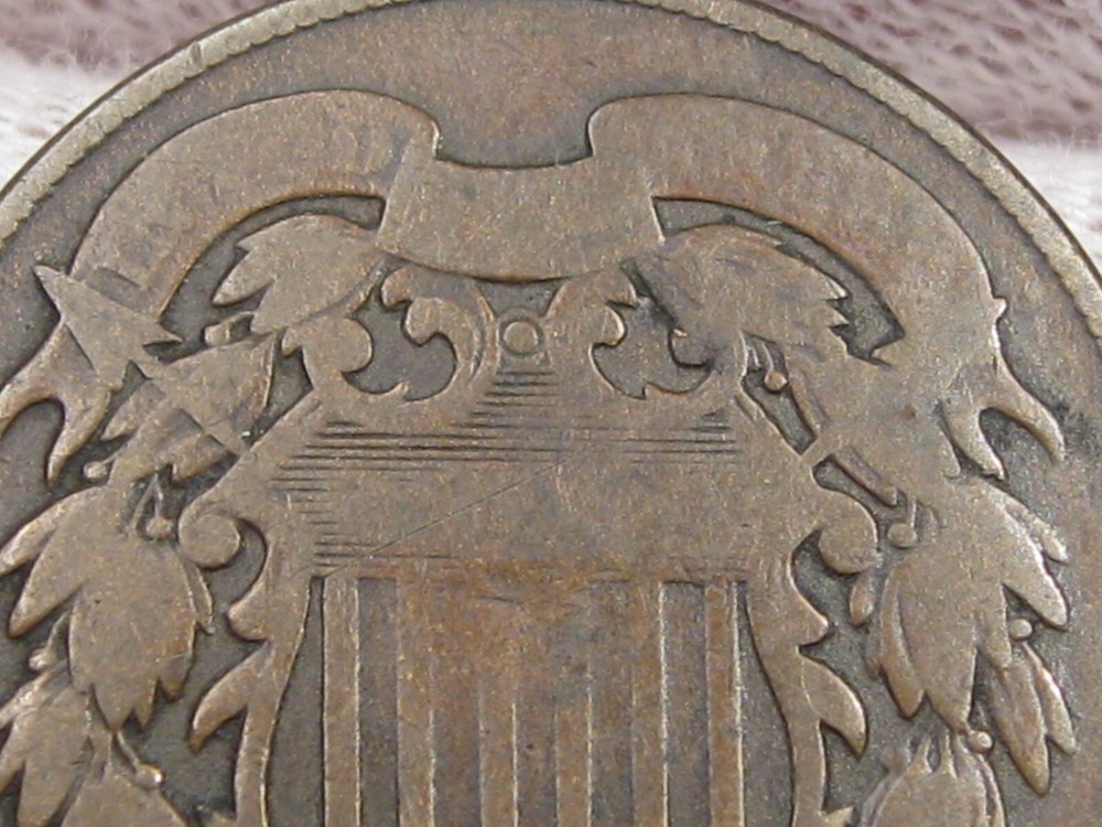1867 US 2¢ Two Cent Piece. #15