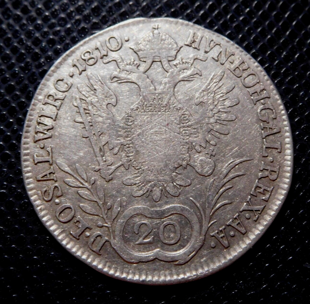 AUSTRIA / SILVER 20 KREUZER  / 1810 A