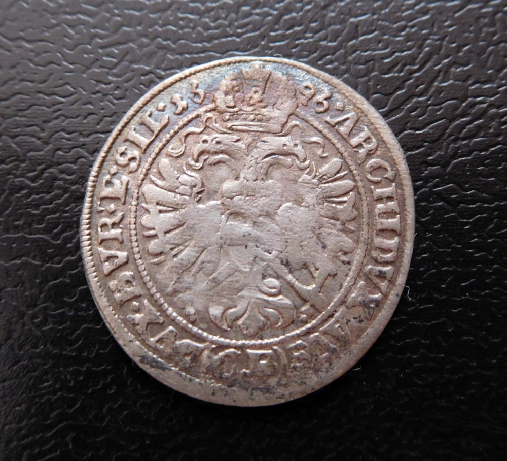 AUSTRIA / LEOPOLD I. - SILVER 3 KREUZER / 1696 CB