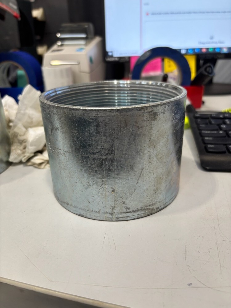 Conduit Coupling 4" Steel Galv Rigid Fitting