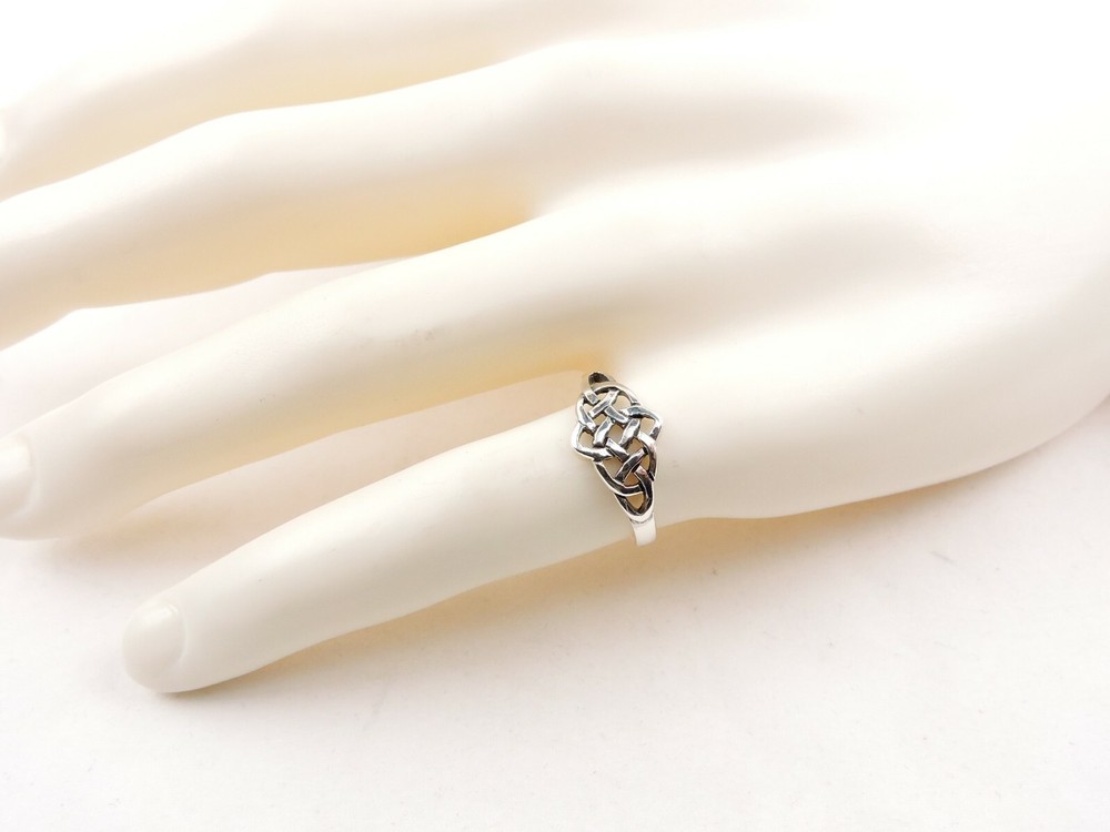 Sterling Silver Celtic Weave Ring - Free Gift Packaging