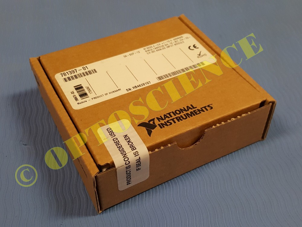 NEW - National Instruments 9222 cDAQ Analog Input Module, Simultaneous Sampling