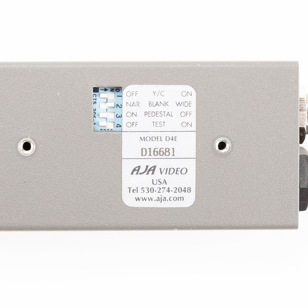 AJA D4E SDI to Composite or S-Video Transcoder - SKU#2029093