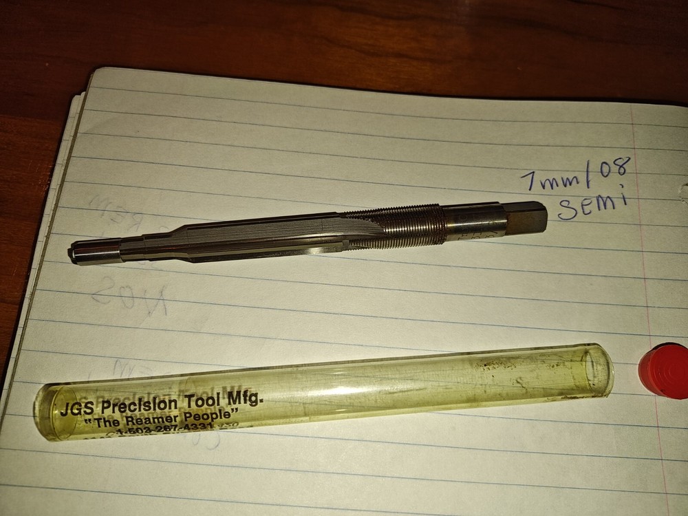 7mm/08 Semi Finish Chamber Reamers