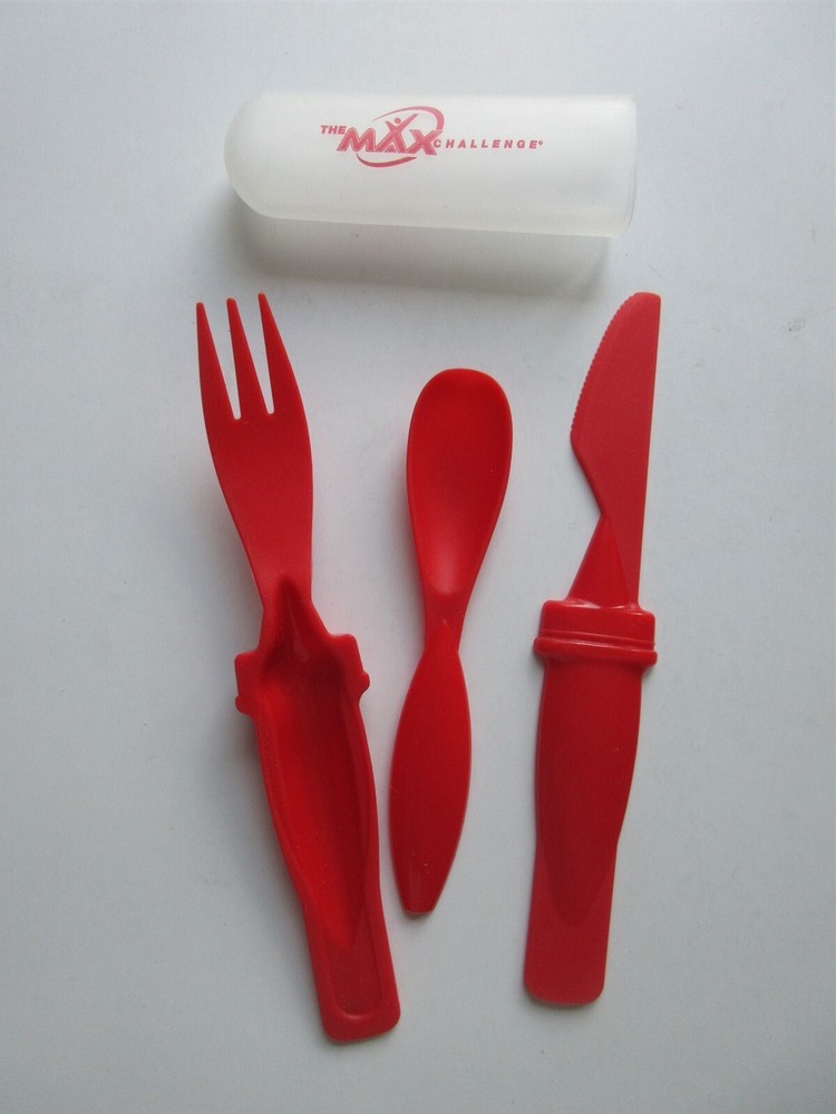 THE MAX CHALLENGE plastic spoon fork knife kit lightweight camping
