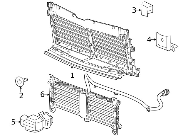 Genuine GM Upper Shutter 85054971