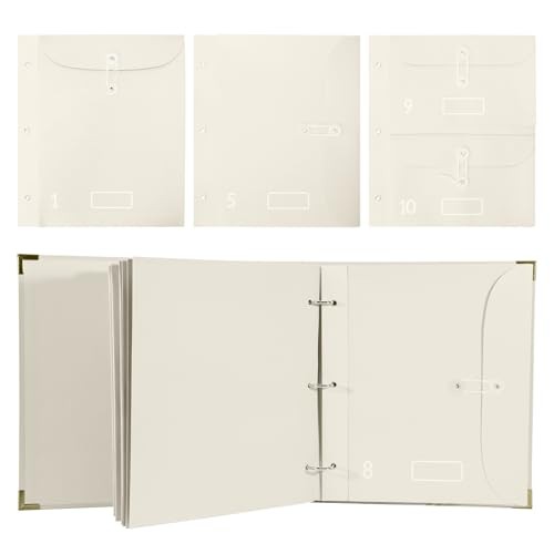 3-Ring Folder Organize Sturdy Hardboard Important Document Organizer with