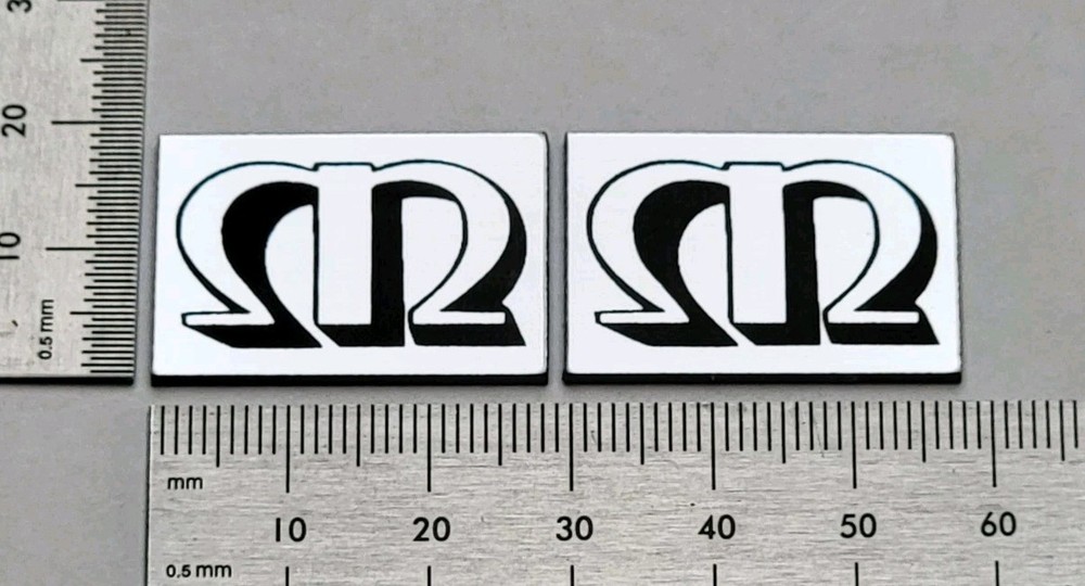 Monitor Audio Premium Badge Logo Emblem Premium Silver Pair With Adhesive