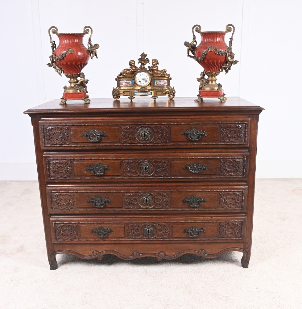 French Provincial Normandy Commode 1780 Oak Chest Drawers