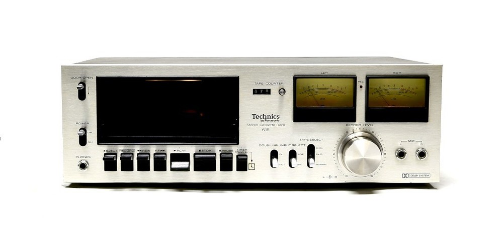 Technics RS-615U 2 Head Stereo Cassette Deck - Fully Serviced