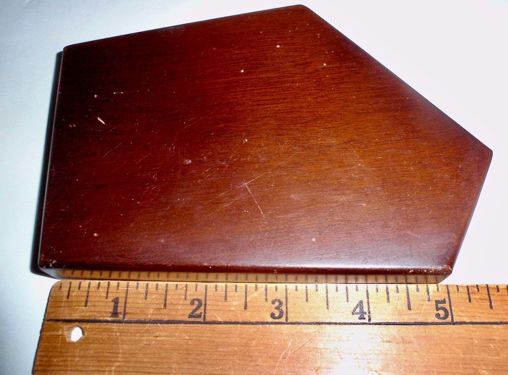 Vintage Wooden 5 Sided Display Stand Base, Unique!