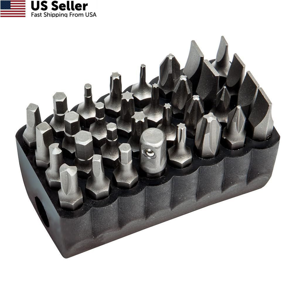 Klein Tools 32526 Standard Tip Bit Set, 32-Piece Small, Gray