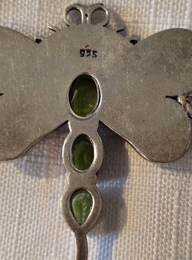 Artisan Peridot Dragonfly Bracelet
