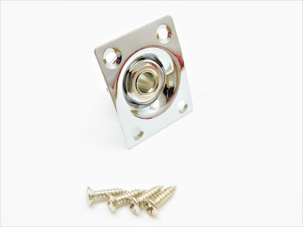 Electric Guitar Output Jack Plate Universal Rectangle for Tele Ibanez