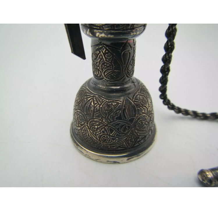 HOOKAH Pipe Fine Vintage Solid Silver .900 - Cairo Egypt Egyptian - Sterling 925