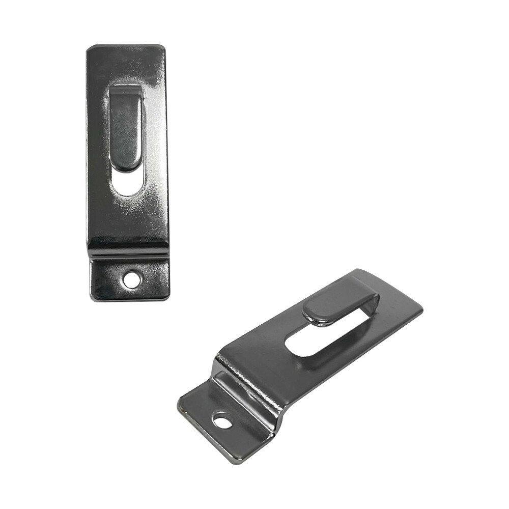 Utility Hooks - Single Slatwall Notch Hook - Chrome - PACK 2