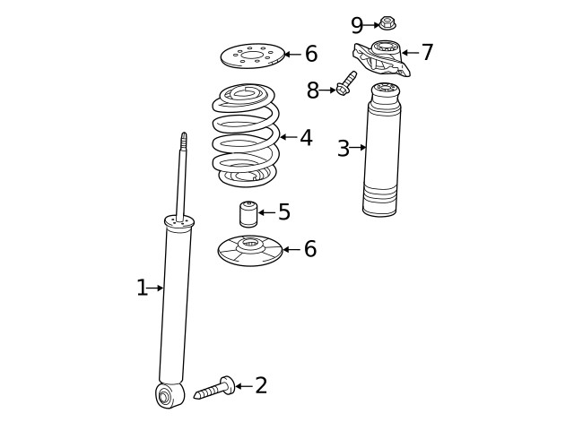 Genuine GM Shock Mount 13345955