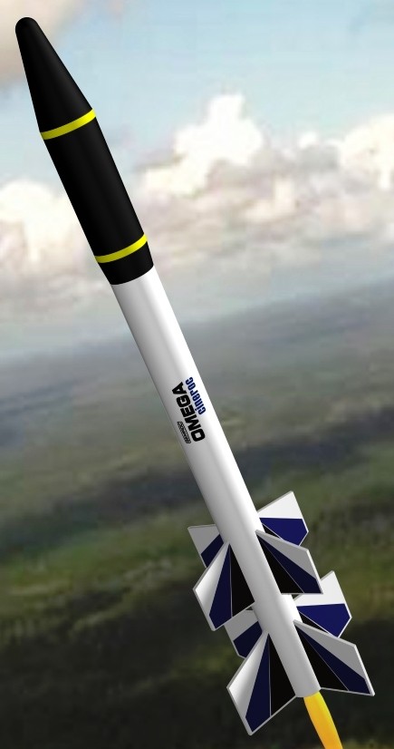 Semroc Flying Model Rocket Kit Omega KV-64