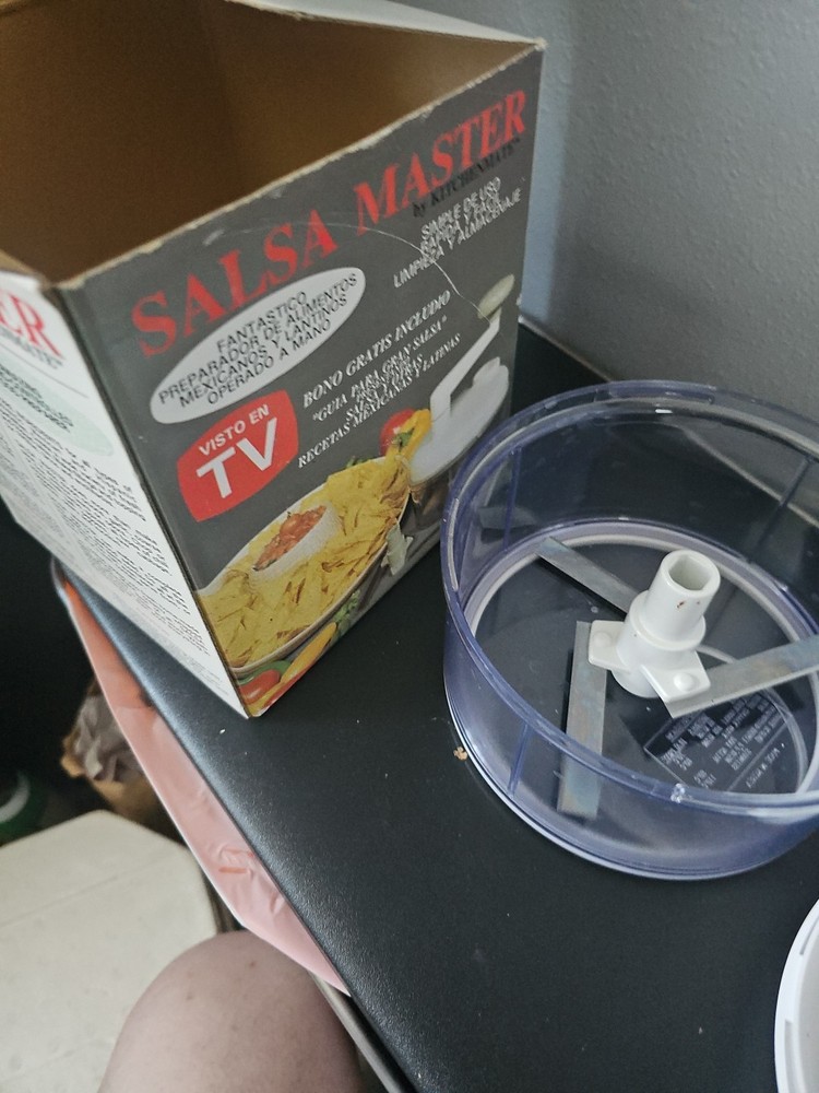 Salsa Master by Kitchenmate | Salsa Maker | As Seen On TV Manual Food Processor