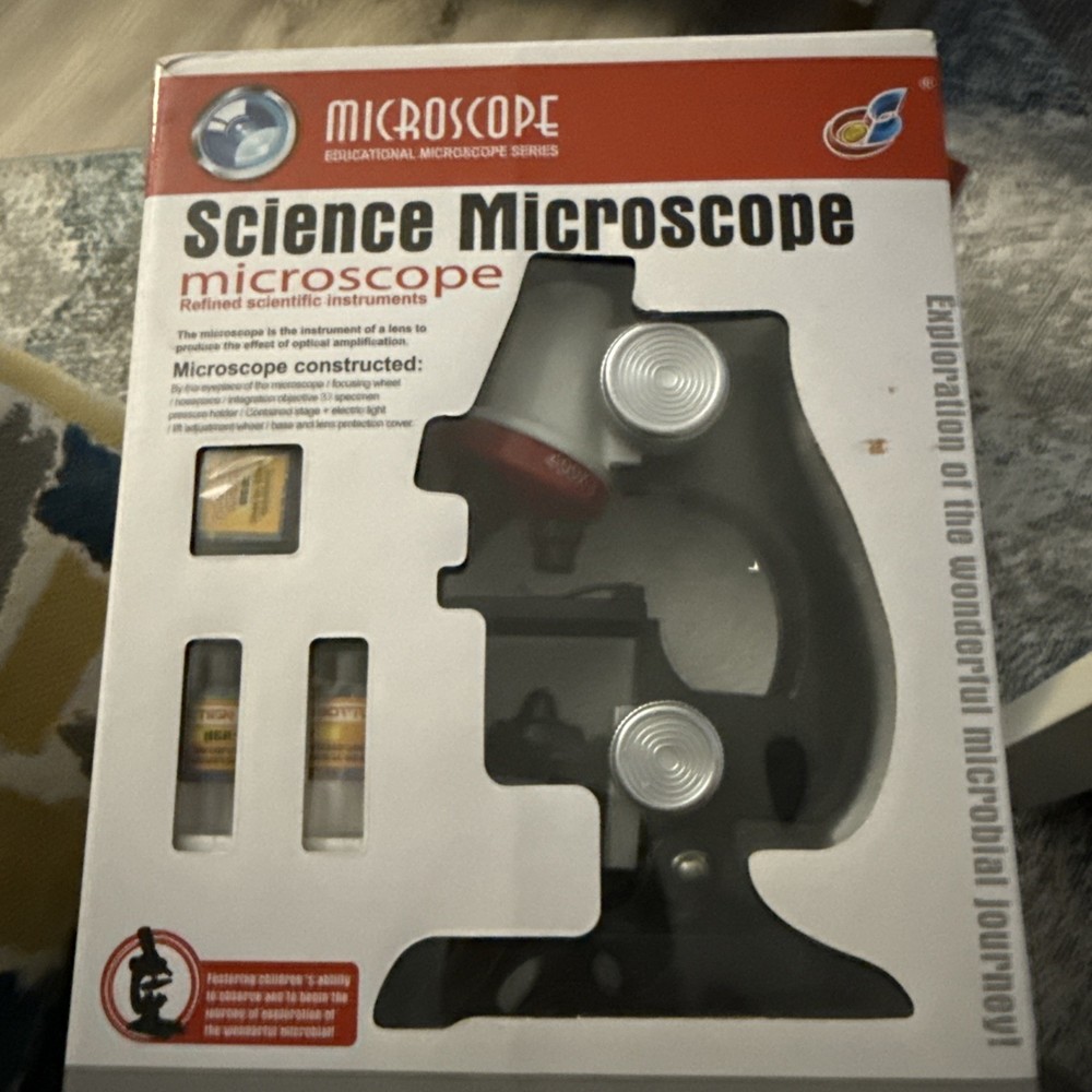 Microscope Educational Microscope Series Science Microscope Kit 100x 400x 1200x