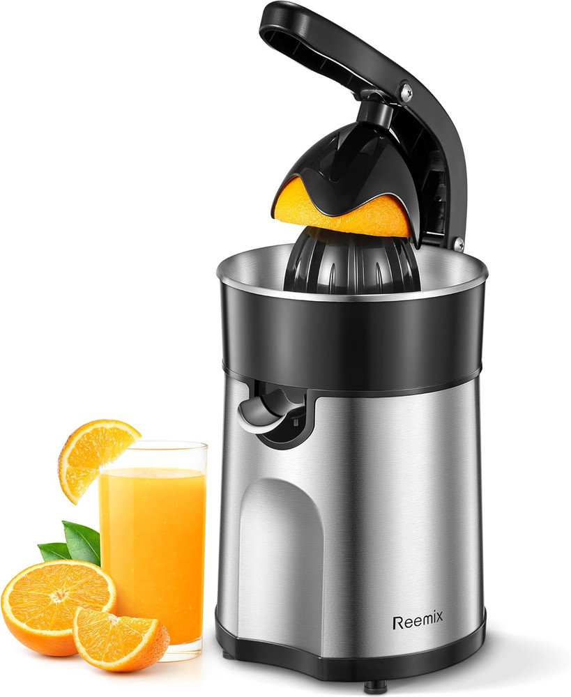Electric Citrus Juicer Squeezer, Orange Juicer with Two Interchangeable Cones...
