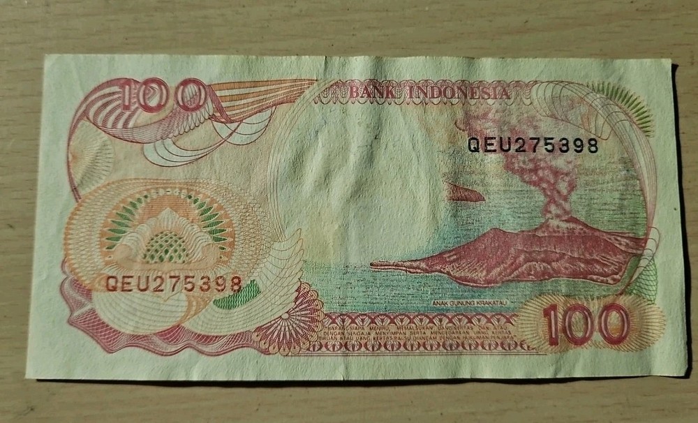1992 Indonesia 100 Rupiah Note
