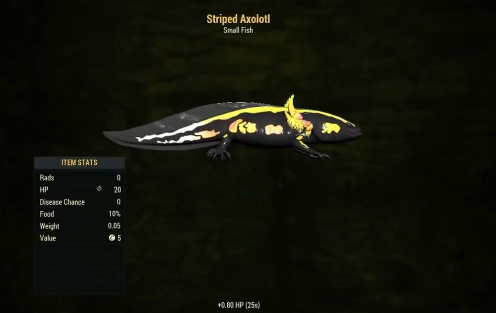 (Xbox) Striped Axolotl - August Rare Fish