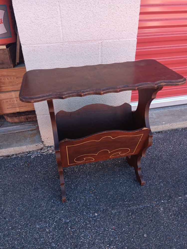 Vintage Magazine Side Table